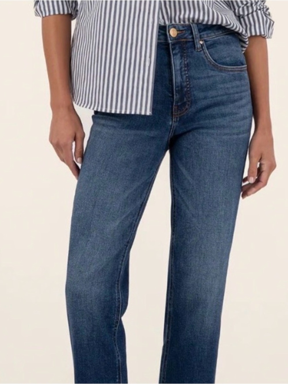 Kut From The Kloth Fab Ab Elizabeth Blue Denim Jeans- Size 14